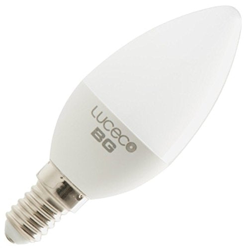 Luceco lcd14ÃÂ W5ÃÂ w47-le 5.2ÃÂ W E14ÃÂ LED Candle Light Bulb Plastic White