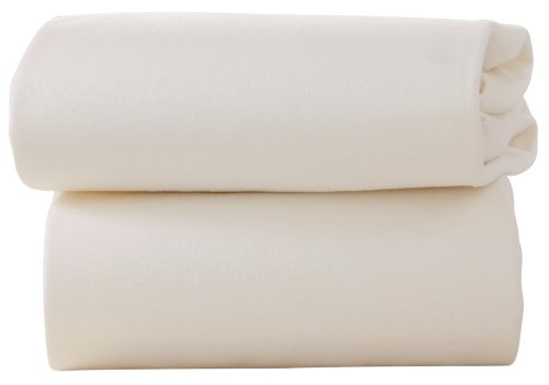 Clair de Lune Cot Bed Cotton Jersey Flat Sheets (Pack of 2, Pink)