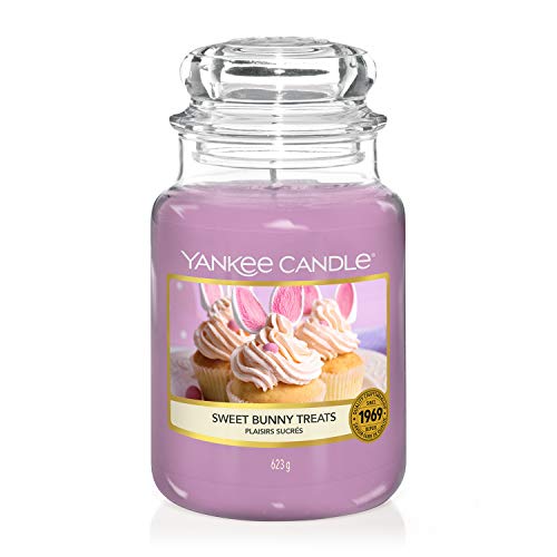 Yankee Candle Large Jar Candle | Sweet Bunny Treats Scented Candle | Up to 150 Hours Burn Time | Garden Hideaway Collection