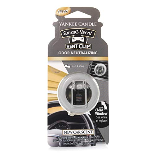 Yankee Candle 1312850E Car Freshener, Smart Scent Vent Clip, New Car Scent