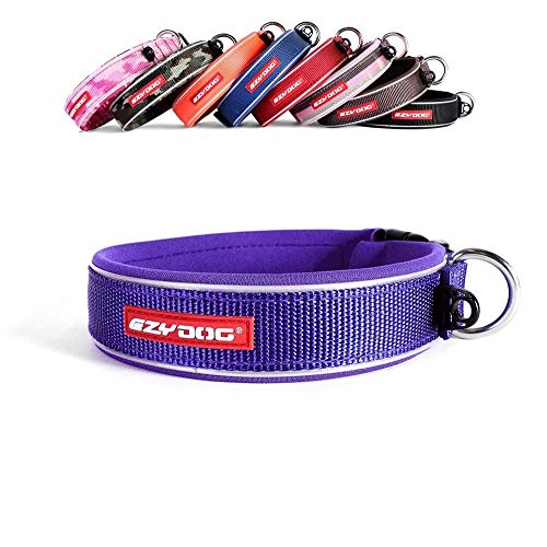 EzyDog Neo Dog Collar, Medium(39-44cm), Purple, M