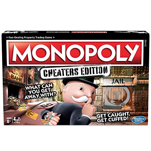 Hasbro Gaming Monopoly Game: Cheaters Edition Board Game Ages 8 and Up