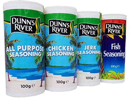 Dunn's River Seasoning Collection(Fish,Chicken,Jerk & All Purpose Seasonings) 100g Each