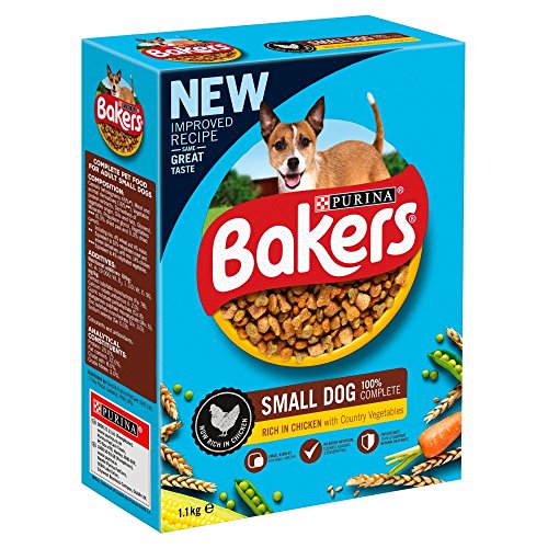 Bakers Small Dog Dry Food, Chicken and Veg, 1.1kg